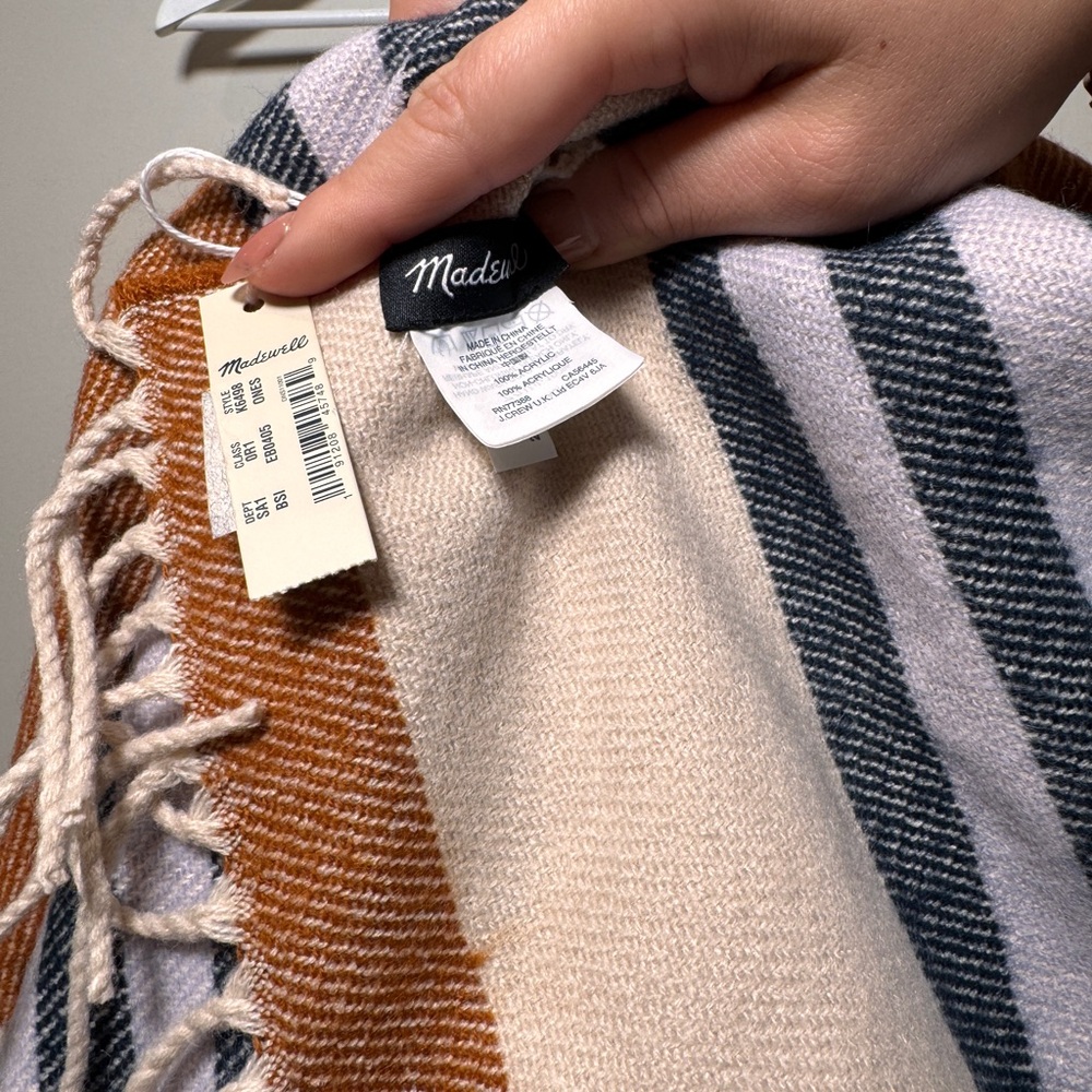 Madewell Interstripe Cape Scarf - Picture 2 of 4